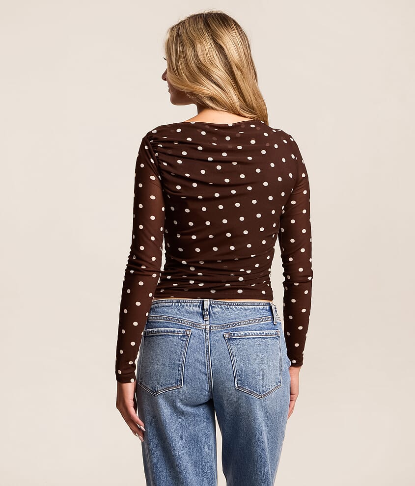 Polka Dot Boatneck Top - thumbnail 10