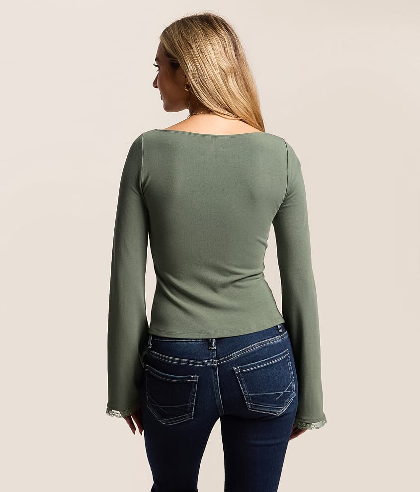 Lace Trim Top - thumbnail 2