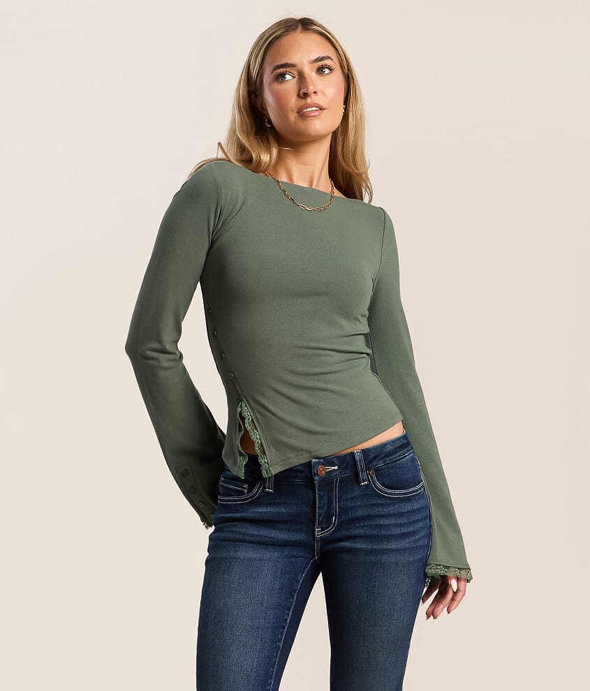 Lace Trim Top