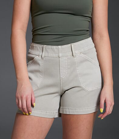 Buckle Black Pull-On Chino Stretch Short front view