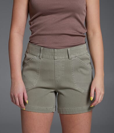 Buckle Black Pull-On Chino Stretch Short front view