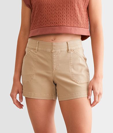 Buckle Black Pull-On Chino Stretch Short front view