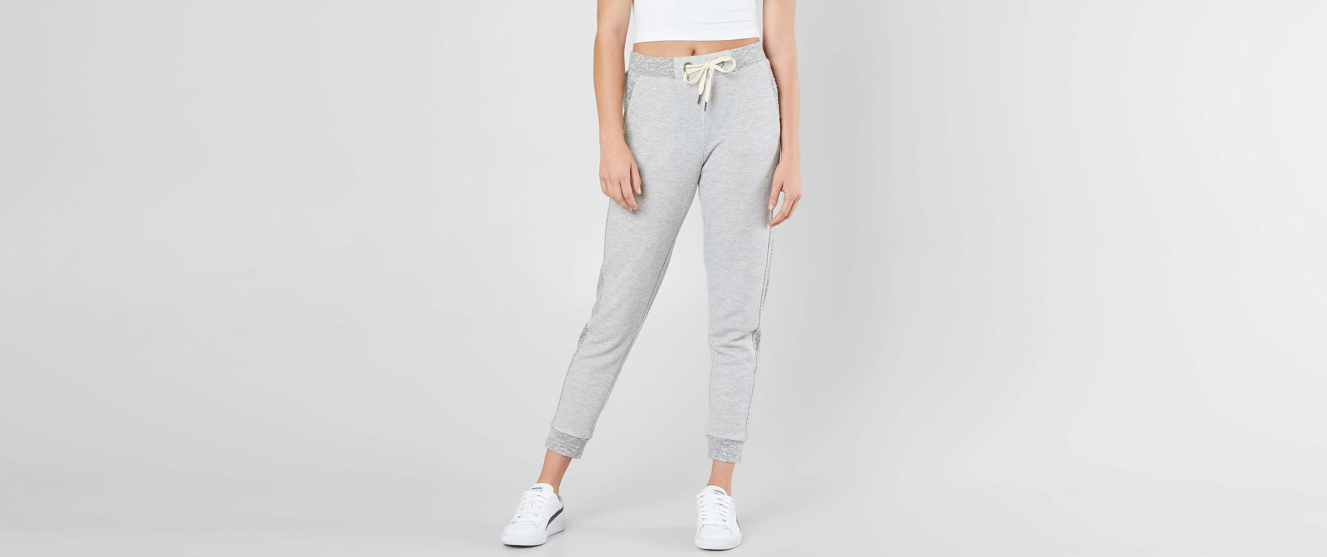 knit denim jogger pant