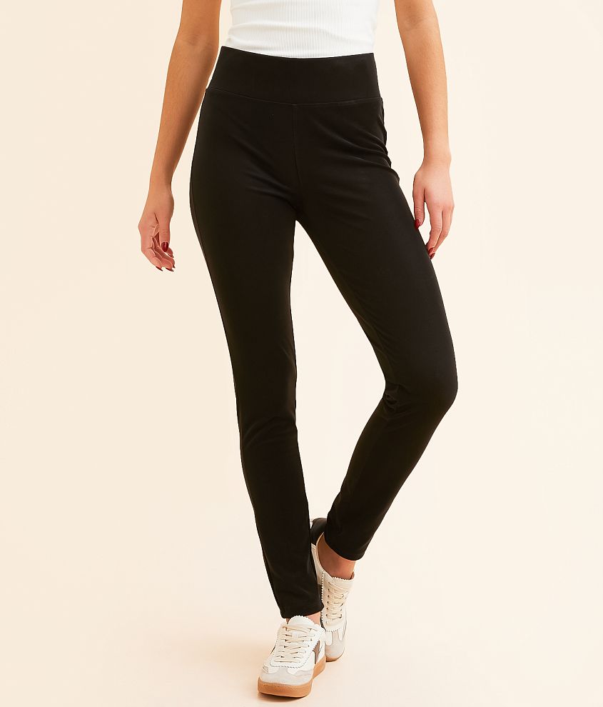 Buckle Black Pull-On Legging front view