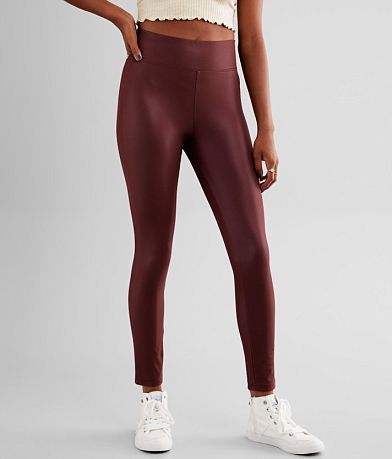 BKE High Rise Faux Leather Stretch Legging FULL_LEFT_SIDE