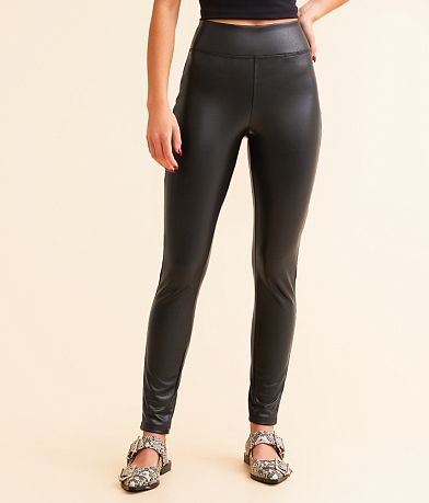 Buckle Black Pull-On Legging front view