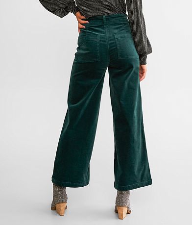 BBJ High Rise Cropped Wide Leg Corduroy Pant BACK
