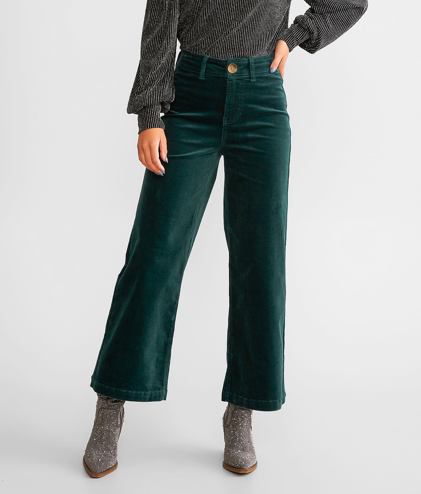 BBJ High Rise Cropped Wide Leg Corduroy Pant - Women's Pants BBJ High Rise Cropped Wide Leg Corduroy Pant - Women's Pants