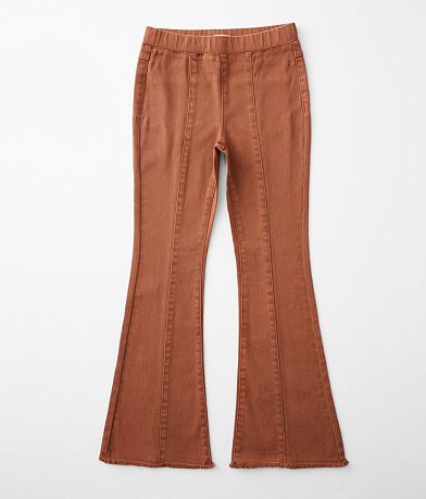 Modish Rebel Girls - Mid-Rise Flare Stretch Pant front view