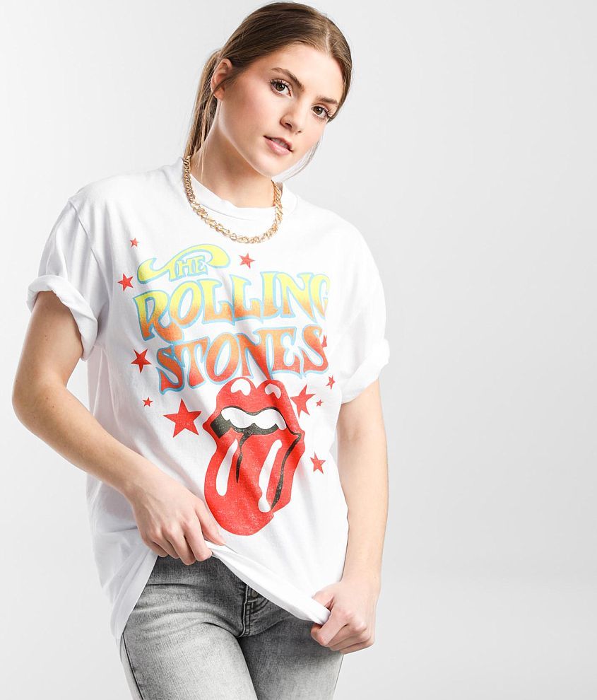 ugentlig Rationel kamera DAY The Rolling Stones Band T-Shirt - Women's T-Shirts in Vintage White |  Buckle
