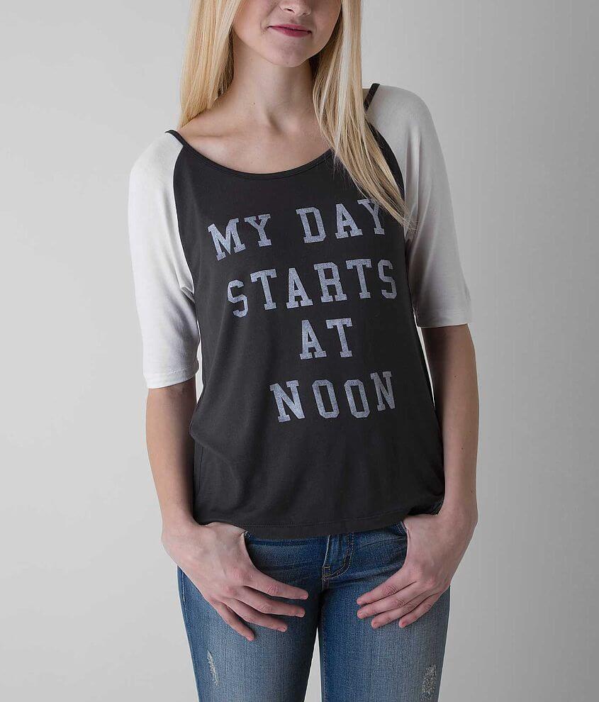 WEEKEND My Day Starts At Noon T-Shirt front view