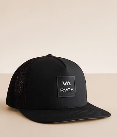 RVCA All The Way 110 Flexfit Trucker Hat front view