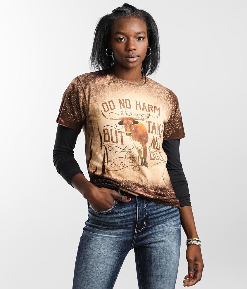 Bohemian Cowgirl Do No Harm T-Shirt front view