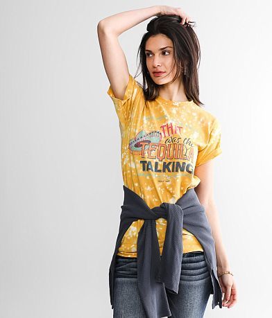 Bohemian Cowgirl The Tequila Talking T-Shirt full right side view