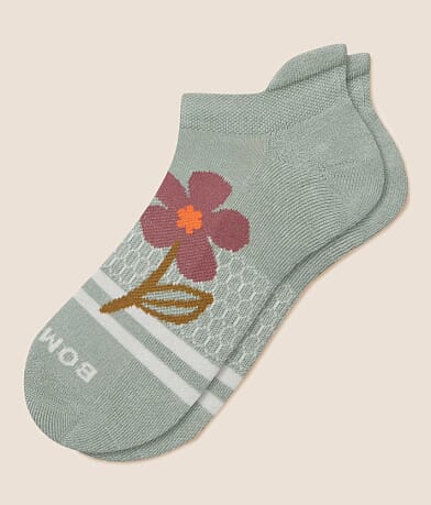 Bombas® Floral Row Ankle Socks front view