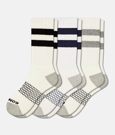 Bombas® Vintage Stripe 3 Pack Socks front view