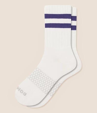 Bombas® Vintage Stripes Half Calf Socks front view