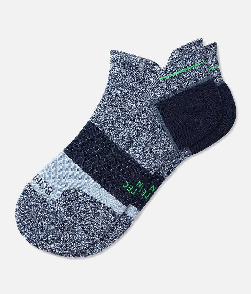 Bombas® Performance Running Ankle Socks - Men's Socks in Navy Ocean Fog