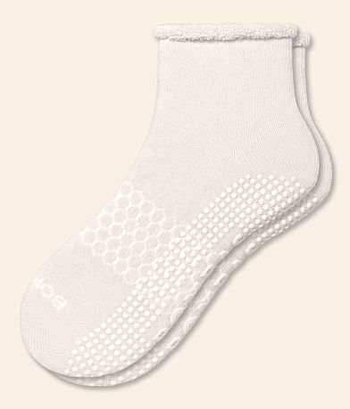 Bombas® Merino Gripper Quarter Socks front view