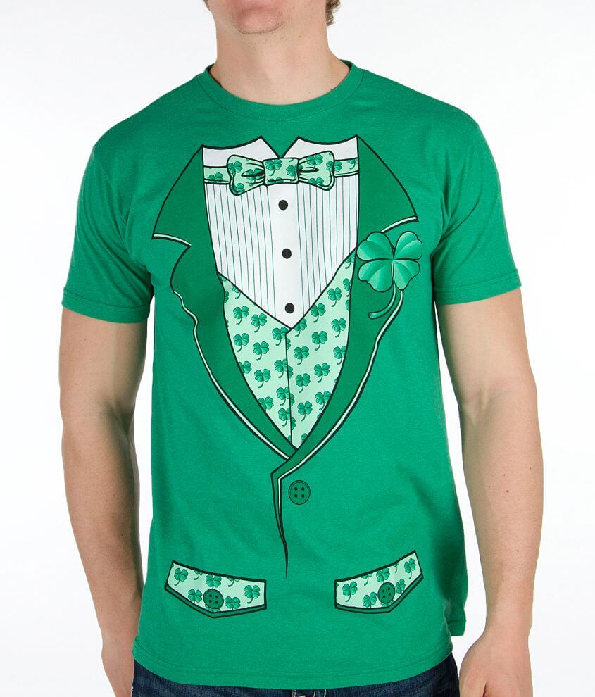 Walnut & 39th Tuxedo T-Shirt - Men's T-Shirts in Heather Green | Buckle