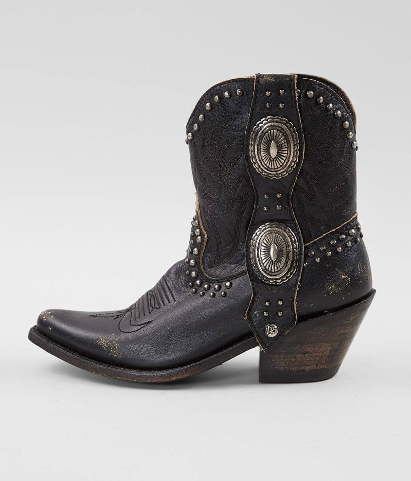 Liberty Black Shirley Leather Western Boot front view