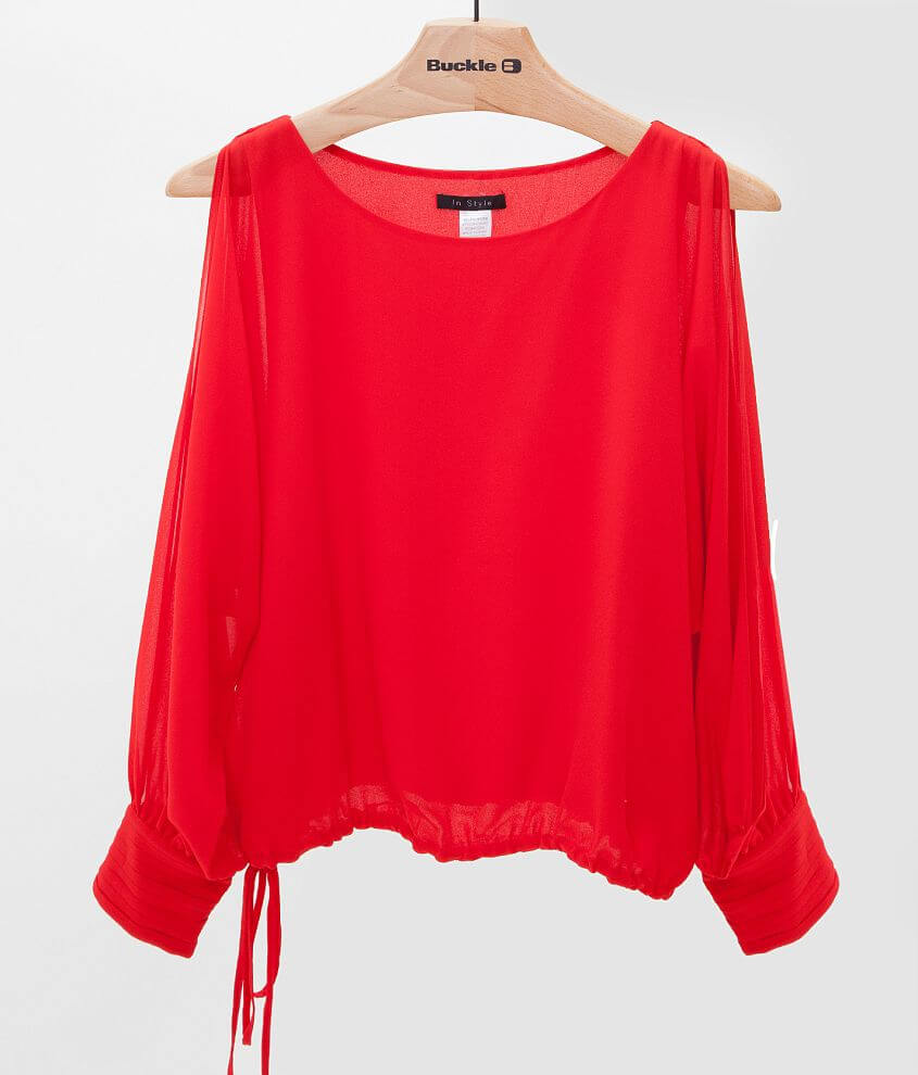 In Style Chiffon Top front view