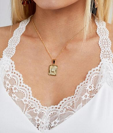 Bracha&#174; L Initial Necklace misc detail 2 view
