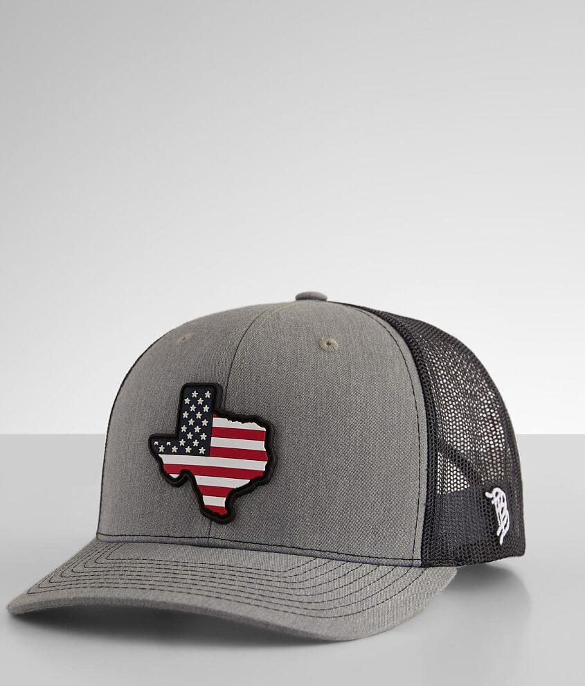 Branded Bills Texas Rouge Patriot Trucker Hat front view