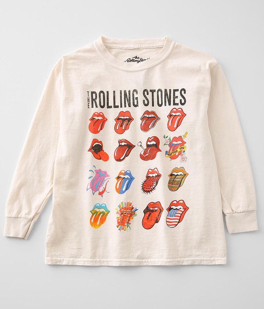 Girls - The Rolling Stones Tongues Band T-Shirt front view