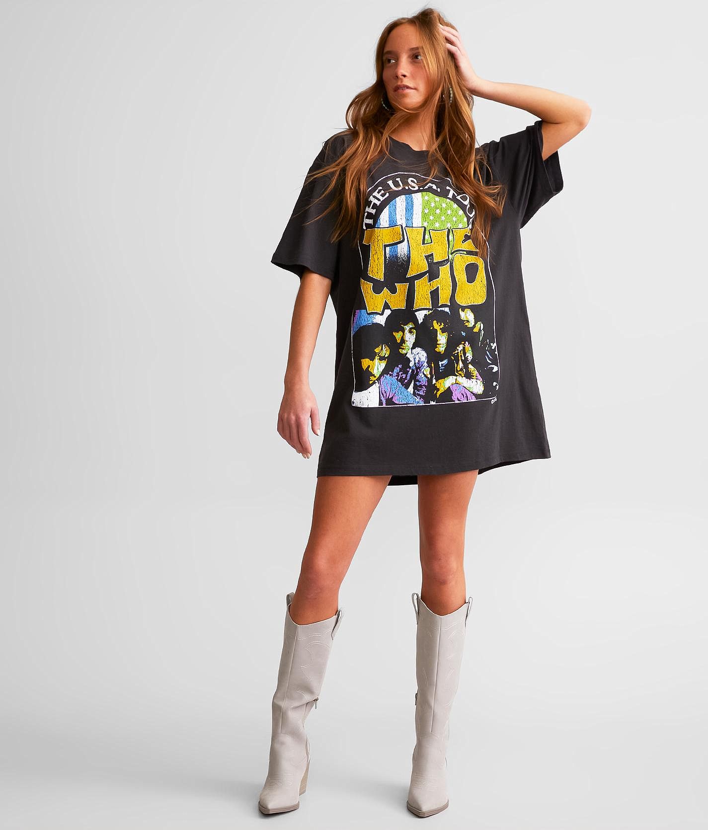 Vintage band 2025 t shirt dress