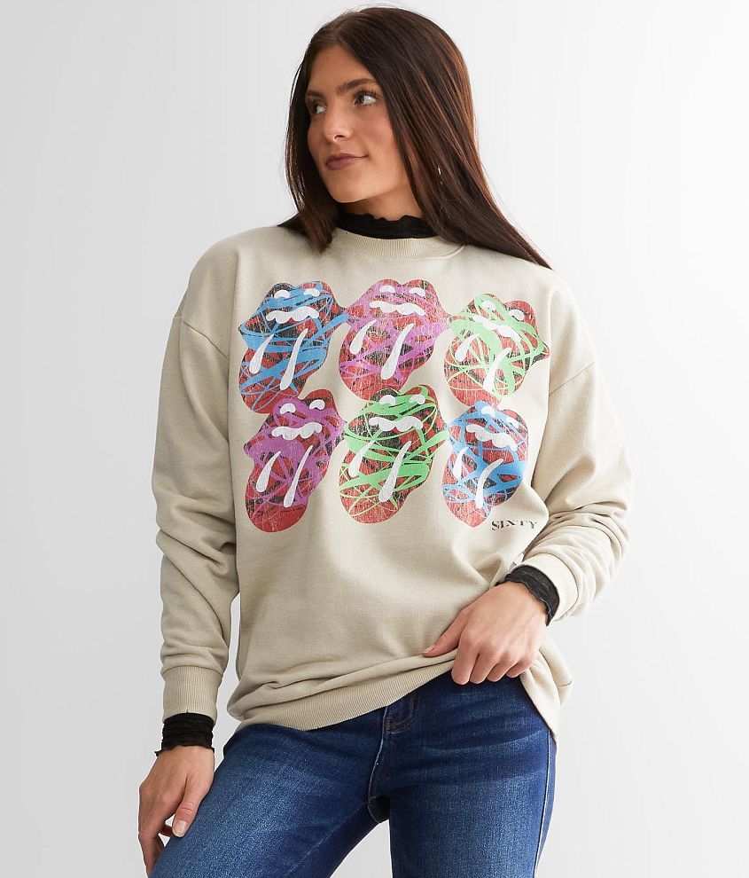 Rolling stones hotsell sweatshirt women's