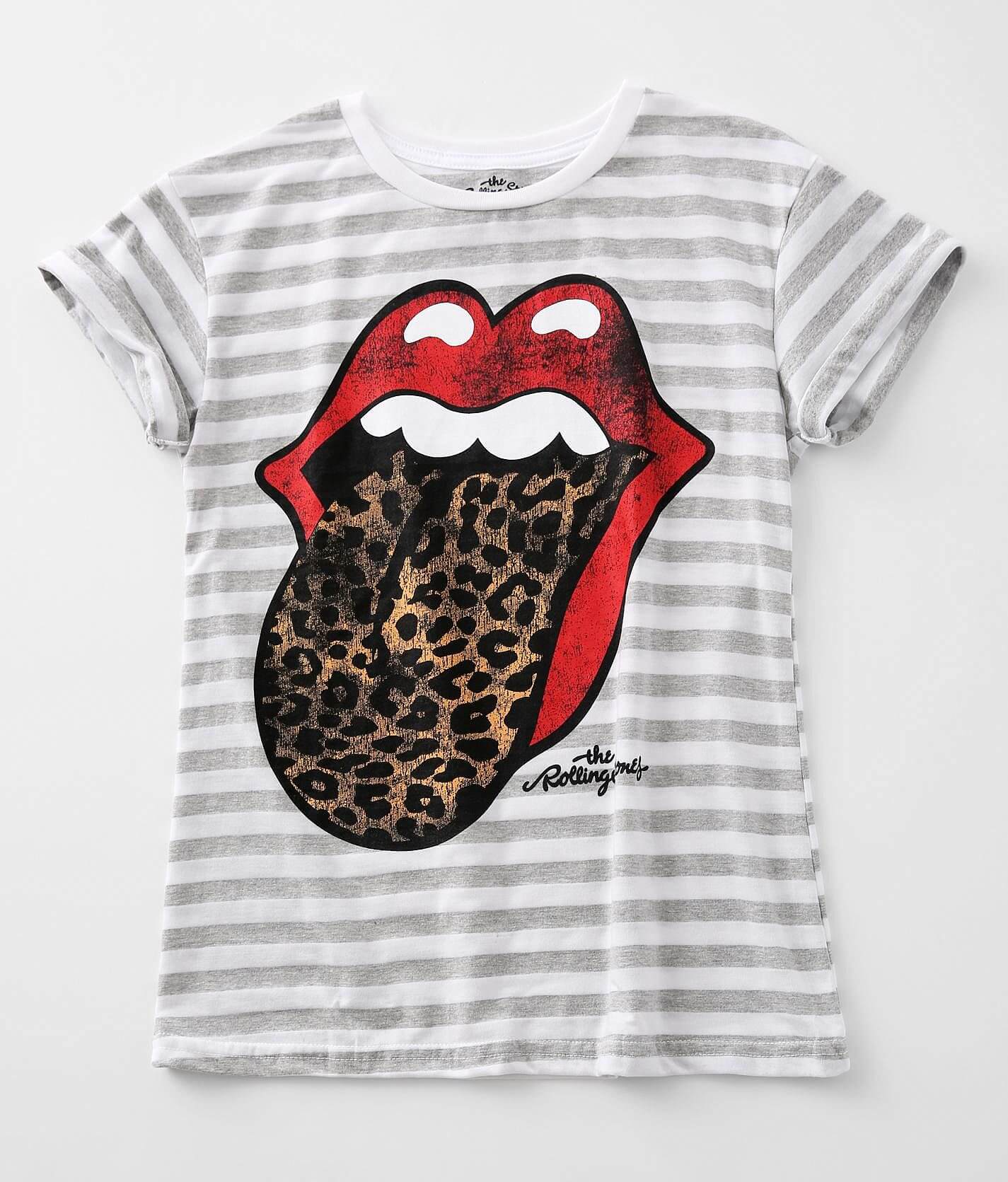 Kiss leopard and Lv monogram tongue on white tshirt – Sweetandsassytrends