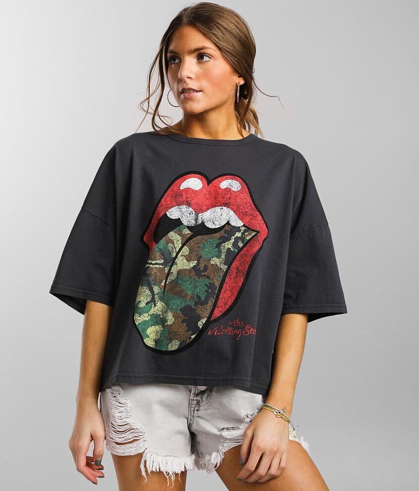 The Rolling Stones Camo Band T-Shirt front view