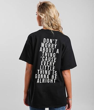 Bob Marley Don't Worry T-Shirt BACK