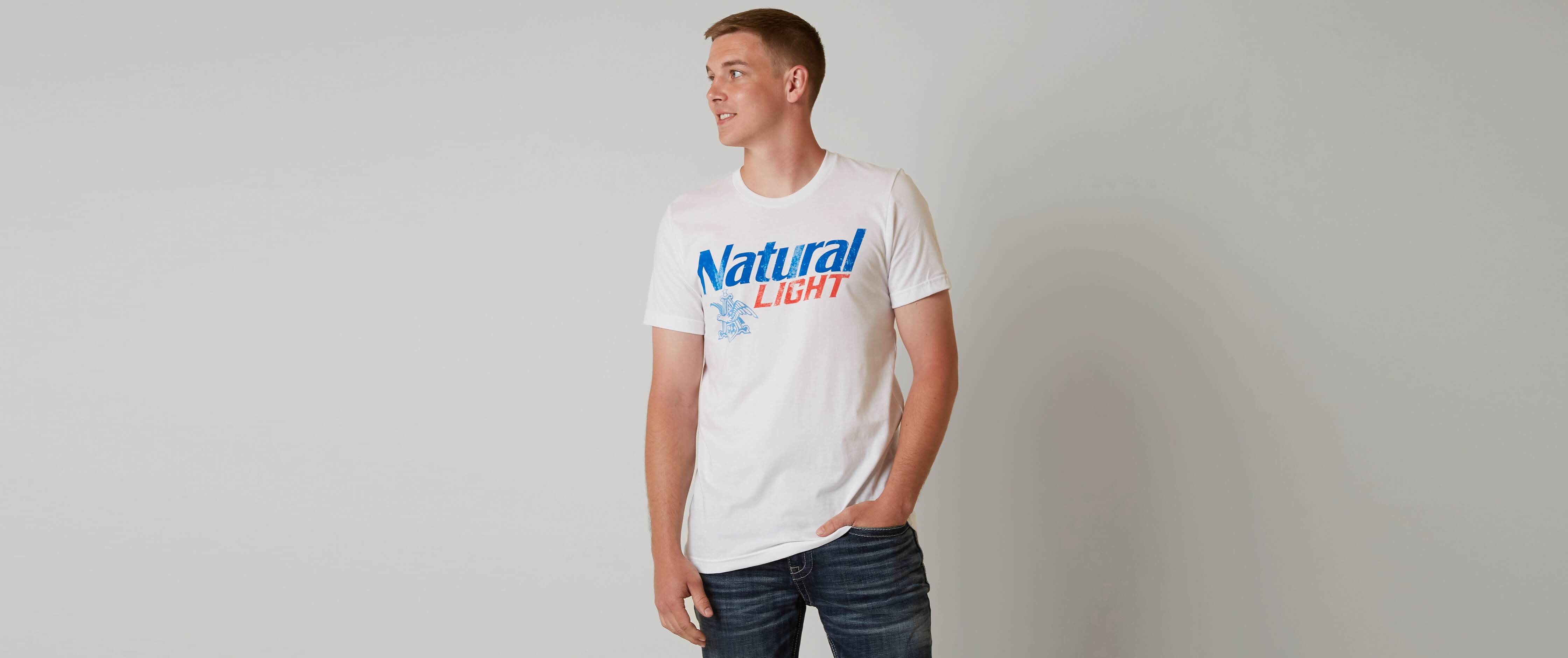 Brew City Natural Light T-Shirt Clothing in White Buckle