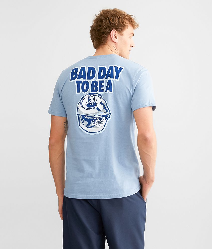 Brew City Bad Day Busch Latte T Shirt Men s T Shirts in Stone Blue Buckle