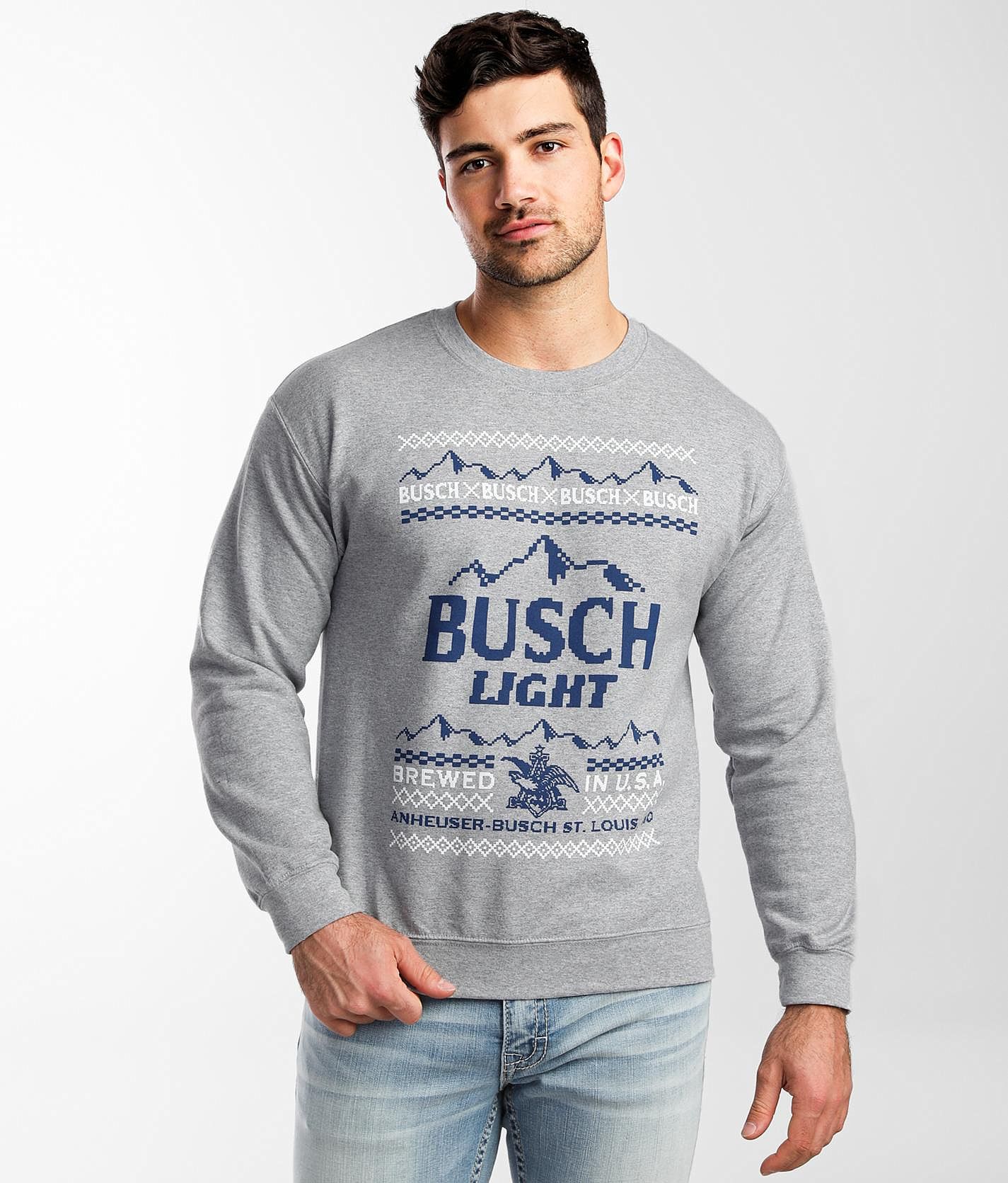 Busch Light Logo White Crewneck Sweatshirt