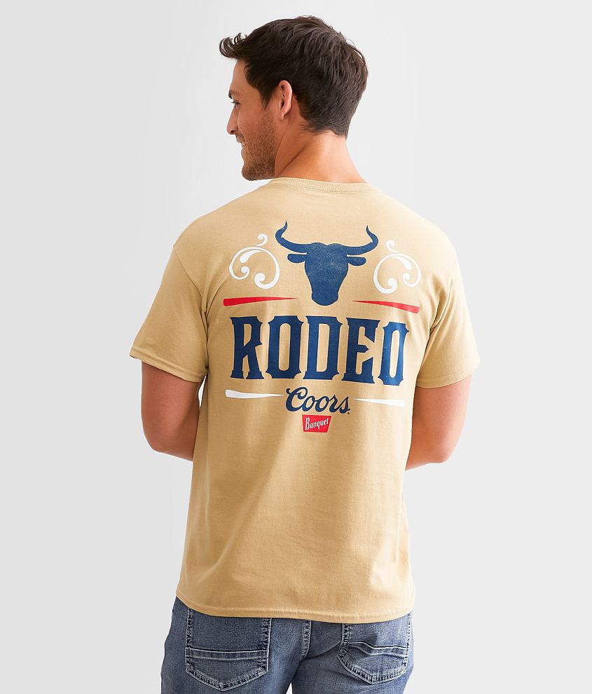 Brew City Coors® Banquet Bull Rodeo T-Shirt - Men's T-Shirts in Tan ...