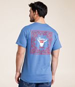 Chevon Tシャツ　Banquet 23299-Wine-and-Gold-Faded-Tee-