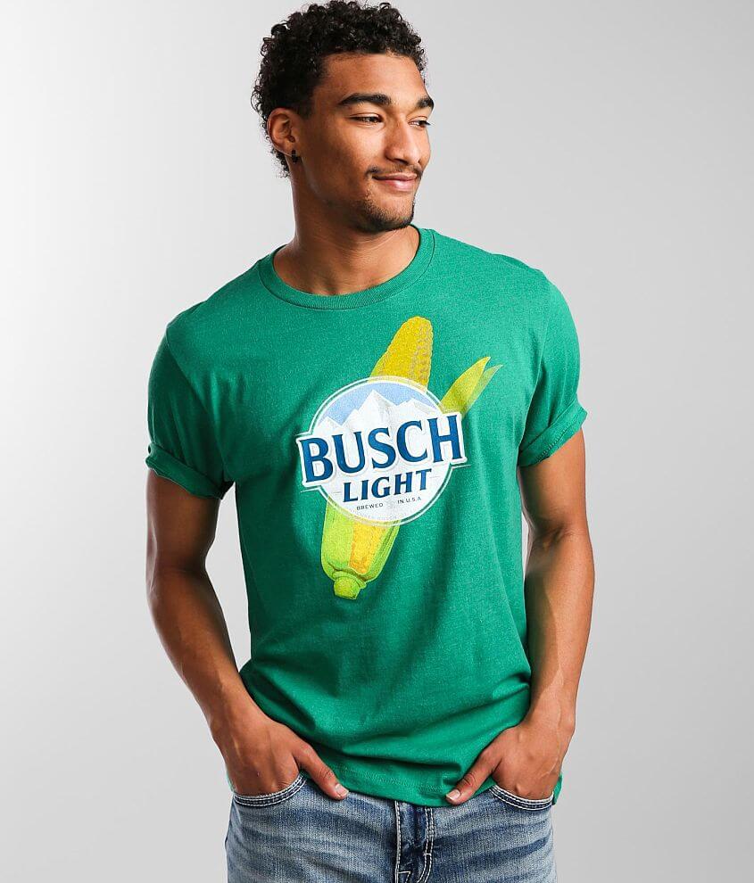 Brew City Busch Light Fishing T-Shirt - Green Small, Men's