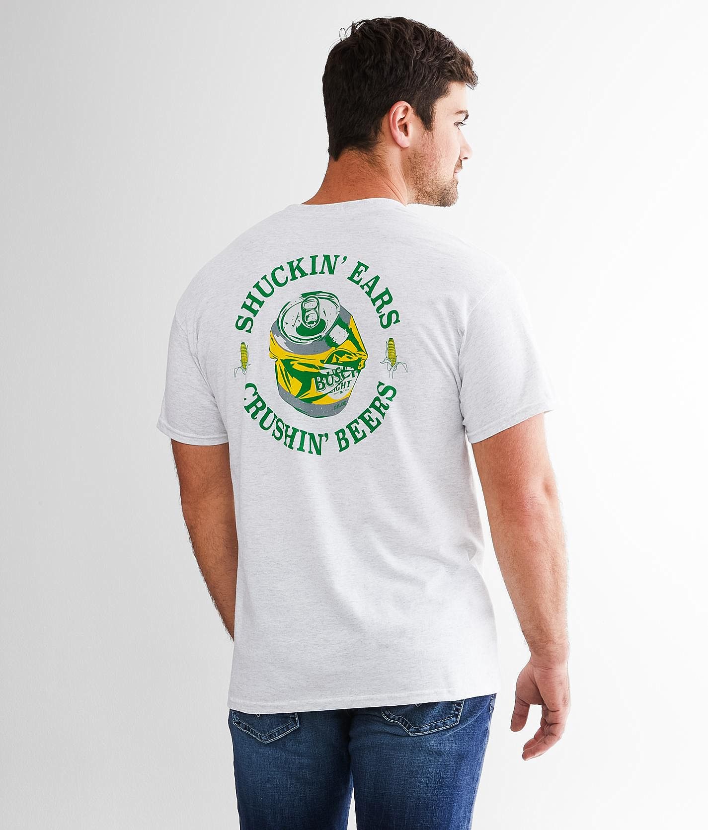 Brew City Busch Light® Beer T-Shirt - Men's T-Shirts in Ash