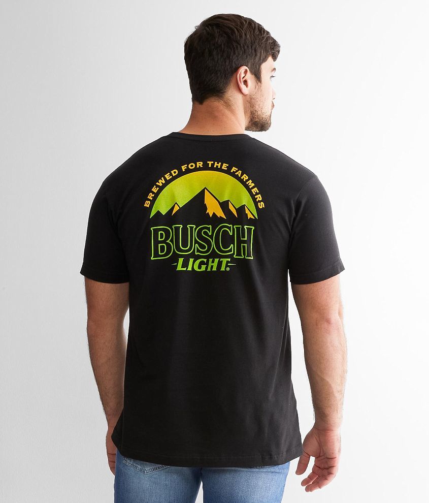 Adult Brew City Busch Light Bass Label T-Shirt