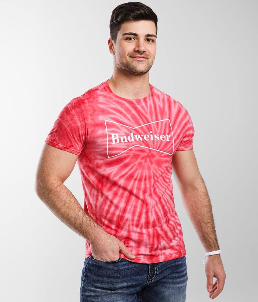 Brew City Budweiser Tie Dye T-Shirt front view