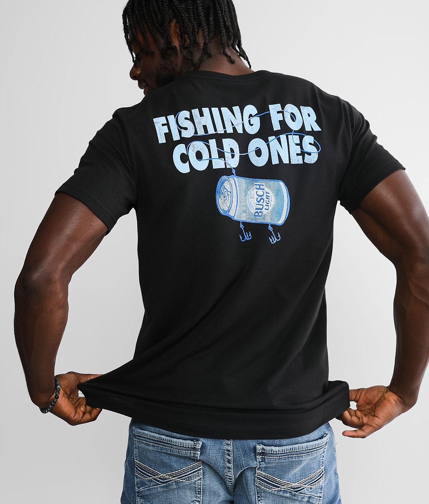 Brew City Busch Light® Fishing T-Shirt - Men's T-Shirts in Coal