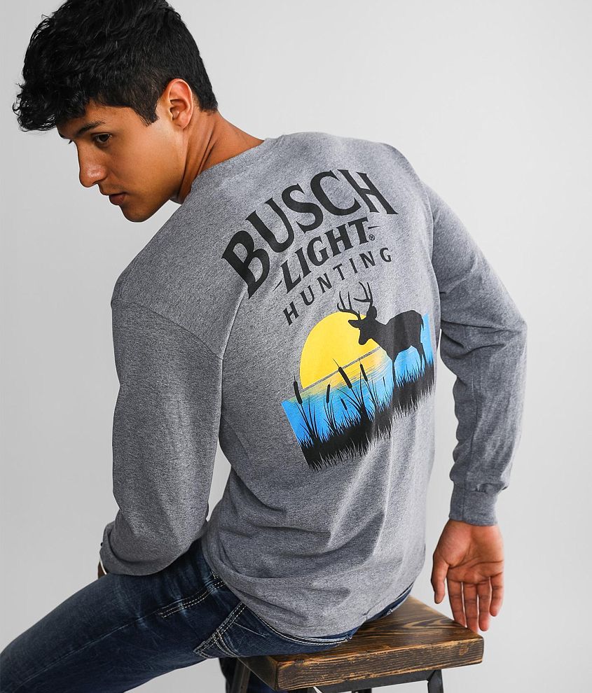 skud Fjord Afgang til Brew City Busch Light® Buck Scene T-Shirt - Men's T-Shirts in Graphite  Heather | Buckle