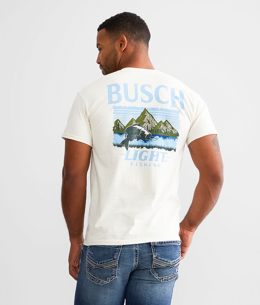 Brew City Busch Light® Fishing T-Shirt - Men's T-Shirts in Heather Charcoal