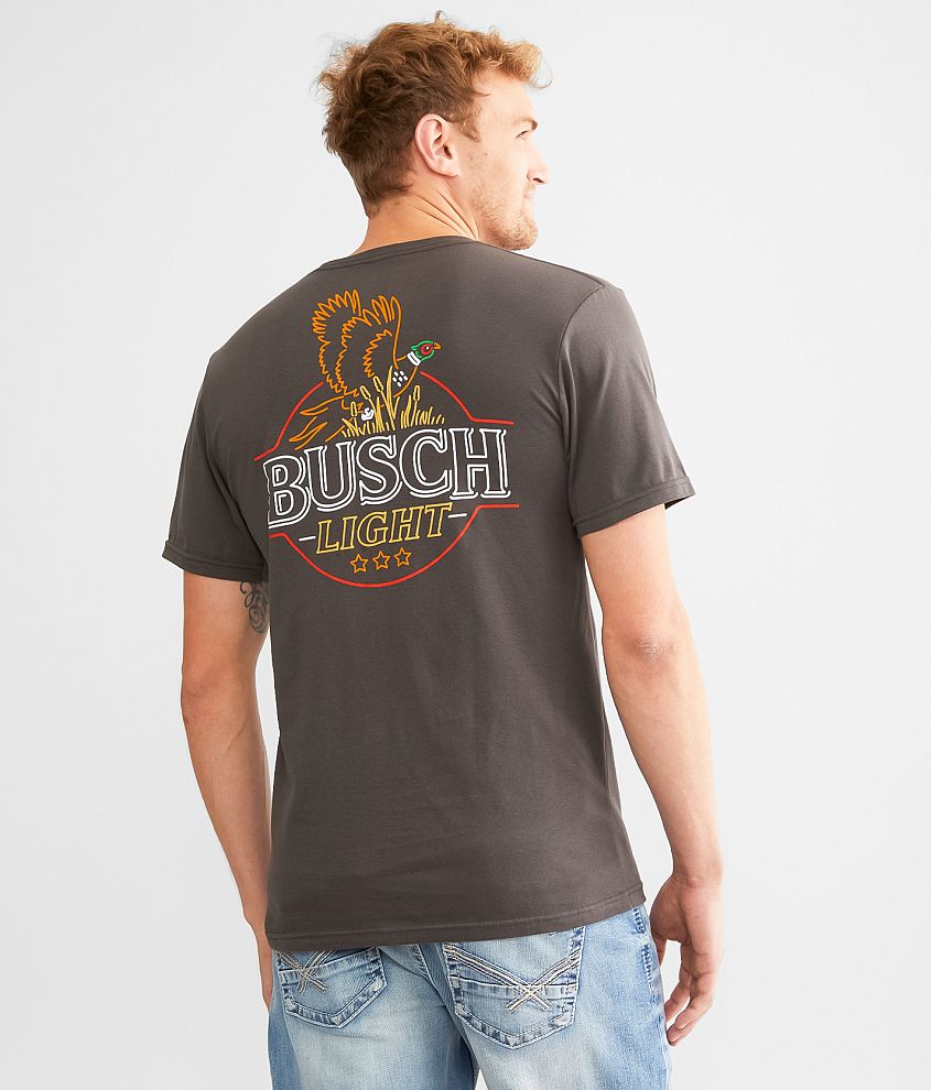 Brew City Busch Light Pheasant T-Shirt - Grey Medium, Men's