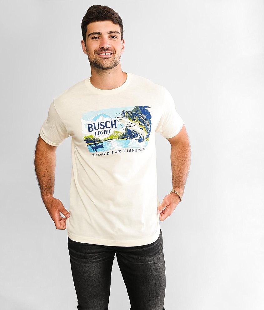 Brew City Busch Light® Fishing T-Shirt - Men's T-Shirts in Natural