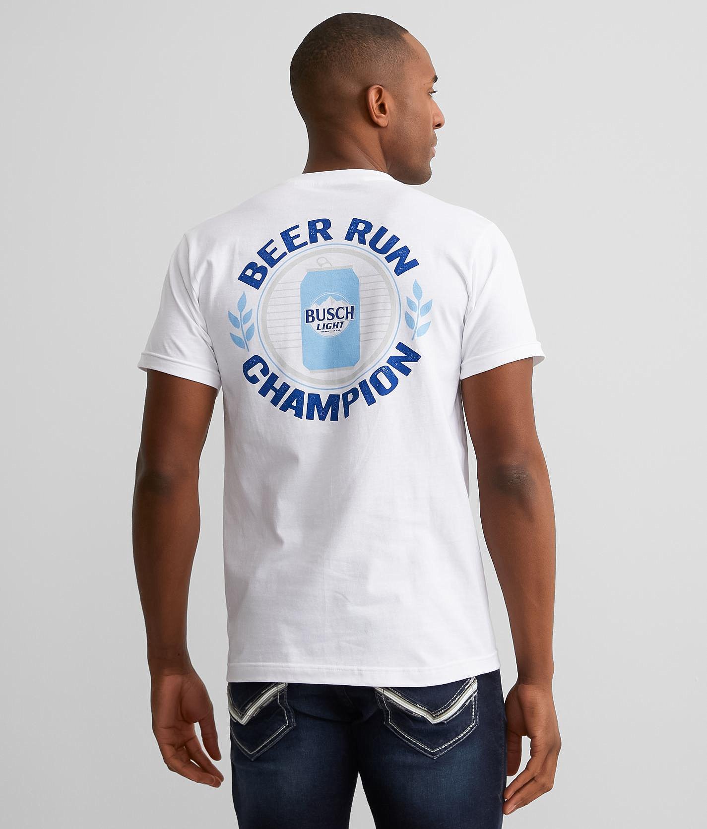 Brew City Busch Light® Beer Run Champ T-Shirt - Men's T-Shirts In White ...