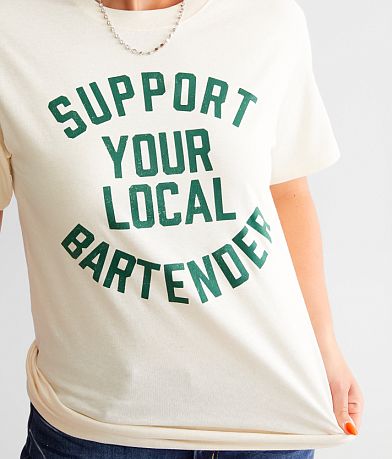 Brew City Support Your Local Bartender T-Shirt misc detail 1 view